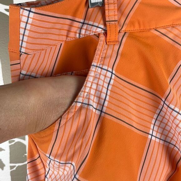 Slazenger Orange Plaid Golf Skort 8 - Picture 3 of 10